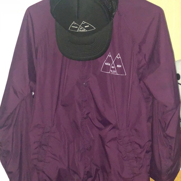 Poler Other - Purple poler coach jacket /black poler trucker hat